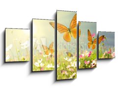 Obraz 5D ptidln - 125 x 70 cm F_GS36207472 - summer flowers