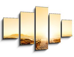 Obraz 5D ptidln - 125 x 70 cm F_GS36708540 - Sunset HDR over the ocean