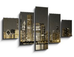 Obraz   Vintage Design: Chicago, 125 x 70 cm