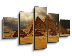 Obraz ptidln 5D - 125 x 70 cm F_GS37646556 - Pyramids of Giza, Cheops pyramid