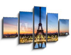 Obraz 5D ptidln - 125 x 70 cm F_GS38382416 - Tour Eiffel Paris France