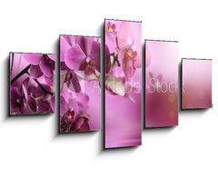 Obraz 5D ptidln - 125 x 70 cm F_GS39704074 - Orchid flowers composition