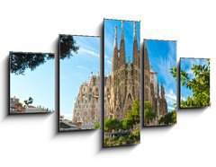 Obraz   La Sagrada Familia, Barcelona, spain., 125 x 70 cm