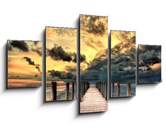 Obraz 5D ptidln - 125 x 70 cm F_GS41381187 - sunset bridge