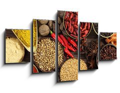 Obraz   Spices and herbs, 125 x 70 cm