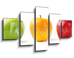 Obraz 5D ptidln - 125 x 70 cm F_GS41788102 - Green, Yellow and Red Apples