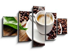 Obraz 5D ptidln - 125 x 70 cm F_GS41883866 - Hot cup coffee - Hork kva