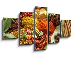 Obraz   Spices and herbs, 125 x 70 cm