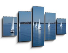 Obraz 5D ptidln - 125 x 70 cm F_GS42307217 - Sailing race on Adriatic sea