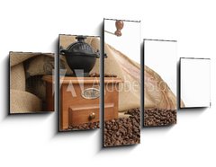 Obraz   Coffee and coffee grinder, 125 x 70 cm