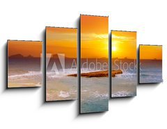 Obraz   Ibiza Cala Conta Comte Compte sunset, 125 x 70 cm