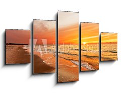 Obraz 5D ptidln - 125 x 70 cm F_GS42786788 - Sonnenuntergang auf Hiddensee