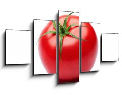 Obraz 5D ptidln - 125 x 70 cm F_GS42857729 - Fresh tomato isolated on white background - erstv rajata izolovanch na blm pozad