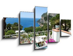 Obraz 5D ptidln - 125 x 70 cm F_GS42899650 - Capri, Balcony view