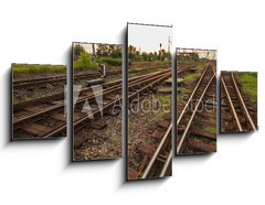 Obraz 5D ptidln - 125 x 70 cm F_GS43109712 - railway - eleznice