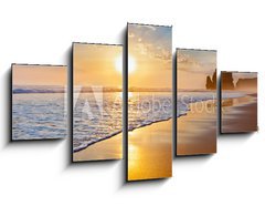 Obraz   sunset ocean, 125 x 70 cm
