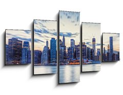 Obraz 5D ptidln - 125 x 70 cm F_GS43871513 - Skyline de New York en fin de journe.