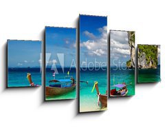 Obraz 5D ptidln - 125 x 70 cm F_GS44008271 - Tropical beach, Andaman Sea, Thailand