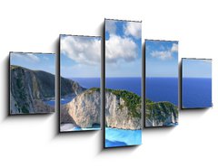 Obraz   Navagio Beach with shipwreck in Zakynthos, Greece, 125 x 70 cm