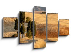 Obraz 5D ptidln - 125 x 70 cm F_GS44861103 - Tuscan countryside at sunset, near Pienza, Tuscany, Italy - Tosknsk krajina pi zpadu slunce, nedaleko Pienza, Tosknsko, Itlie