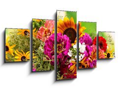 Obraz   Beautiful bouquet of bright flowers, 125 x 70 cm