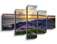 Obraz 5D pětidílný - 125 x 70 cm F_GS46907346 - Sunset at Tangasdale - HDR