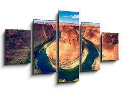 Obraz 5D ptidln - 125 x 70 cm F_GS48151929 - panoramic view of Horseshoe Bend