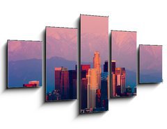 Obraz   Los Angeles at sunset, 125 x 70 cm