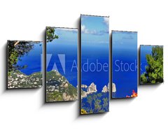 Obraz 5D ptidln - 125 x 70 cm F_GS50436807 - stunning Capri island, bella Italia series