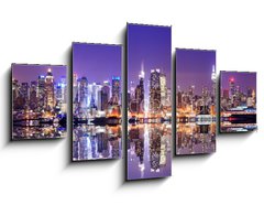 Obraz 5D ptidln - 125 x 70 cm F_GS52706281 - Manhattan Skyline with Reflections