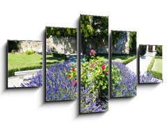 Obraz 5D ptidln - 125 x 70 cm F_GS53384066 - garden in Les Baux de-Provence, Provence, France