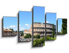 Obraz 5D ptidln - 125 x 70 cm F_GS53560165 - Colle Oppio - vista sul Colosseo