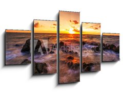 Obraz 5D ptidln - 125 x 70 cm F_GS54555943 - Tropical beach at sunset.