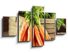 Obraz   fresh carrots, 125 x 70 cm