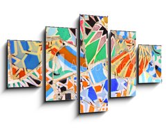 Obraz 5D ptidln - 125 x 70 cm F_GS60928909 - Barcelona, Spain - Gaudi mosaic
