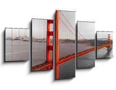 Obraz 5D ptidln - 125 x 70 cm F_GS61030052 - Golden Gate, San Francisco, California, USA.