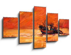 Obraz 5D ptidln - 125 x 70 cm F_GS61699570 - Fishing boat