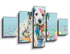 Obraz 5D ptidln - 125 x 70 cm F_GS62241227 - Easter Dalmatain Puppy