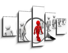 Obraz 5D ptidln - 125 x 70 cm F_GS62248984 - Job search and career choice employment concept