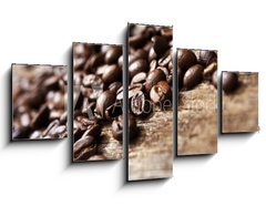Obraz 5D ptidln - 125 x 70 cm F_GS62551378 - Coffee on Wood