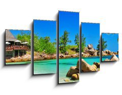 Obraz   luxury tropical holidays  Seychelles islands, 125 x 70 cm