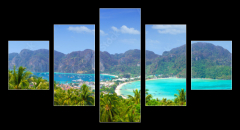 Obraz 5D ptidln - 125 x 70 cm F_GS63161096 - Panorama of Phi phi island, Krabi, Southern of Thailand.