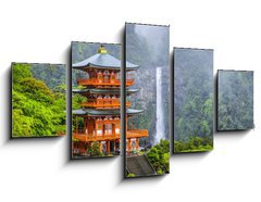 Obraz 5D ptidln - 125 x 70 cm F_GS64270219 - Nachi, Japan at Kumano Nachi Taisha Shrine and Waterfall