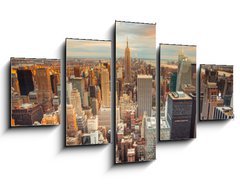 Obraz 5D ptidln - 125 x 70 cm F_GS66358355 - Sunset view of New York City looking over midtown Manhattan