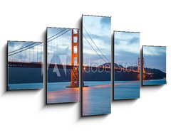 Obraz 5D ptidln - 125 x 70 cm F_GS66547787 - Famous Golden Gate Bridge in San Francisco