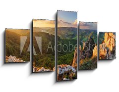 Obraz 5D ptidln - 125 x 70 cm F_GS67727848 - Rocky moutain at sunset - Slovakia