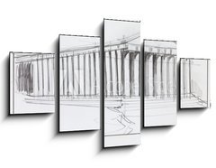 Obraz 5D ptidln - 125 x 70 cm F_GS68114046 - greek parthenon temple - eck parthenonsk chrm