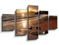 Obraz pětidílný 5D - 125 x 70 cm F_GS6906464 - Rafailovichi beach