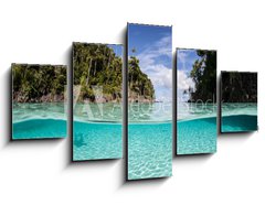 Obraz   Tropical Islands and Shallow Water, 125 x 70 cm