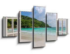 Obraz   The open window, with sea views, 125 x 70 cm